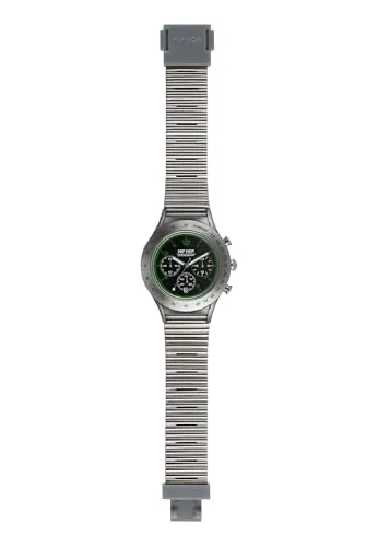 Hip Hop X Man HWU0731 orologio uomo alluminio crono argento