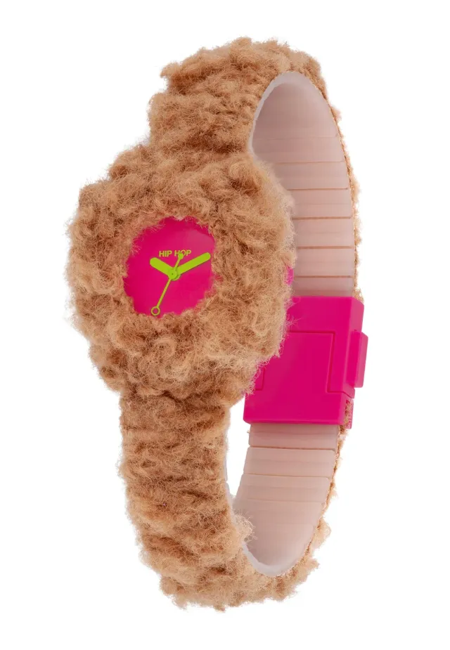 Hip Hop Lab Teddy Hug orologio donna pelliccia silicone