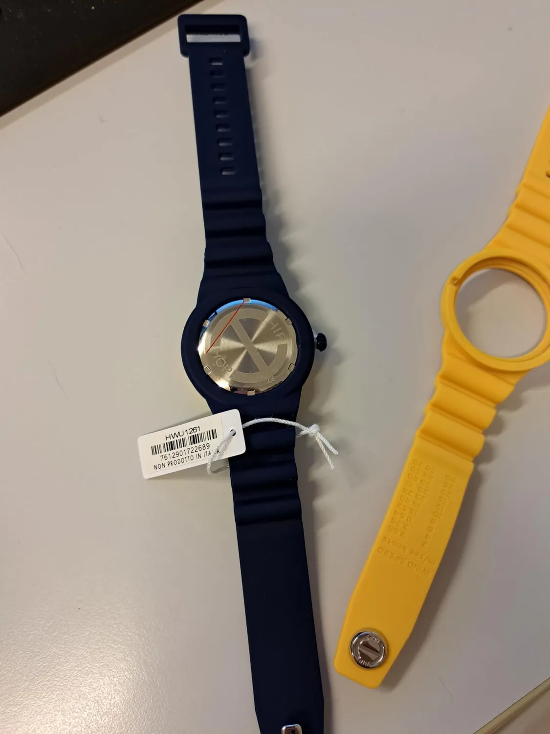 Hip Hop Master orologio uomo silicone giallo 41 mm