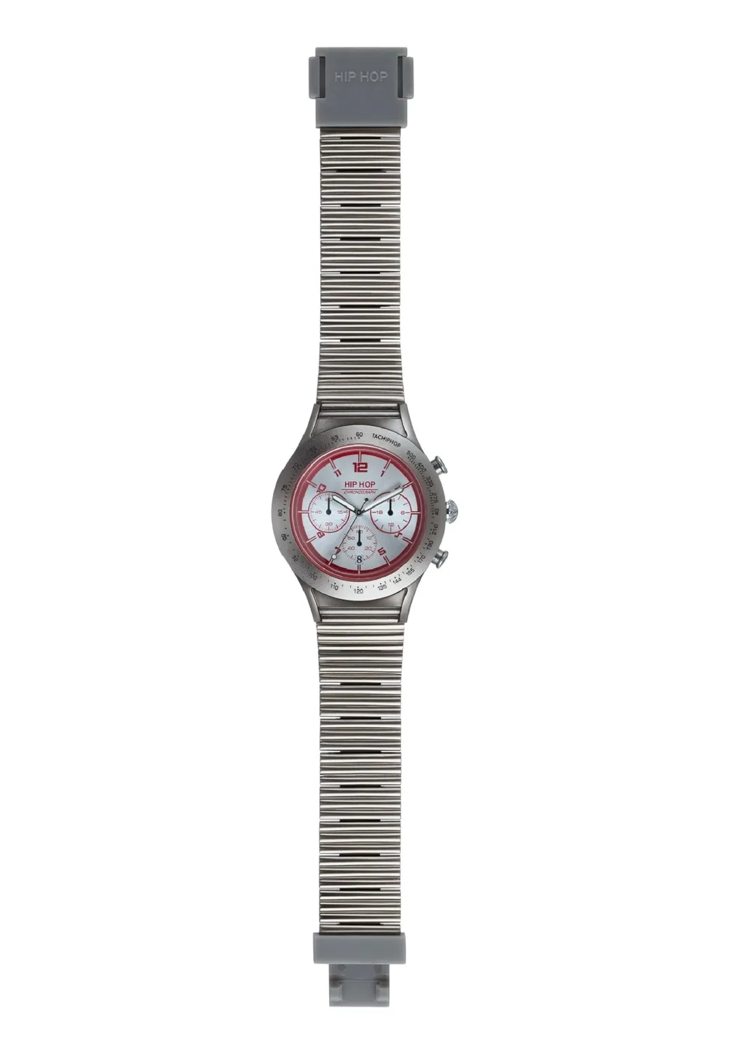 Hip Hop X Man HWU0731 orologio uomo alluminio crono argento