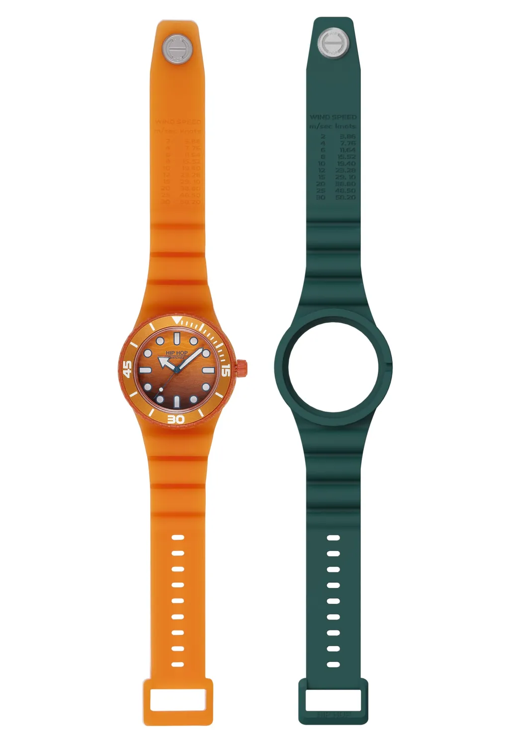 Hip Hop Master orologio uomo silicone giallo 41 mm