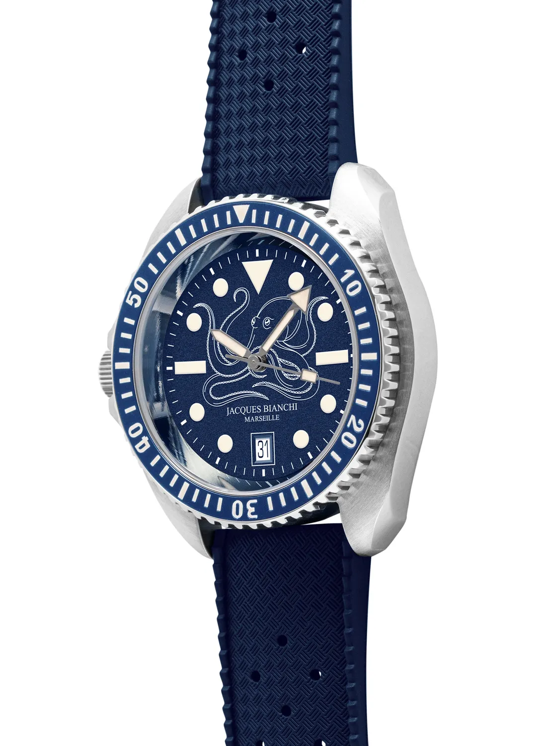 Jacques Bianchi JB200 Poulpro orologio automatico blu 42mm