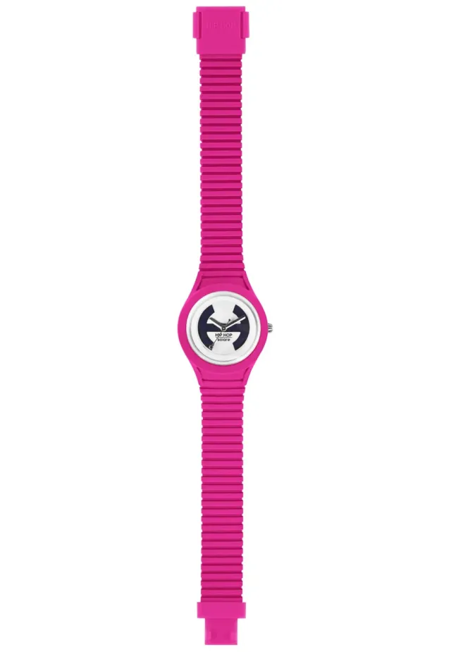 Hip Hop Solare orologio donna fucsia silicone 34mm