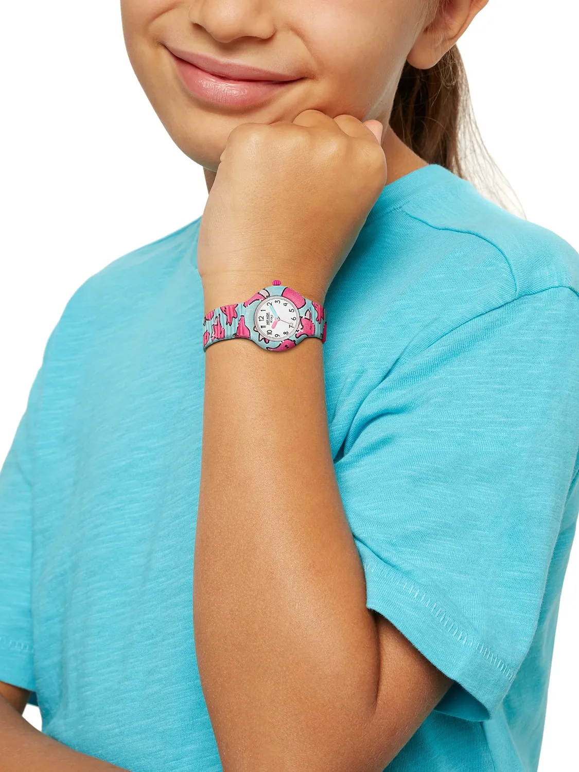 Hip Hop Kids Fun HWU1155 orologio bambina bianco tessuto