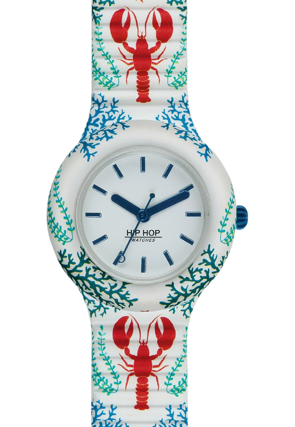 Hip Hop Hero 32 HWU0880 orologio donna silicone blu bianco