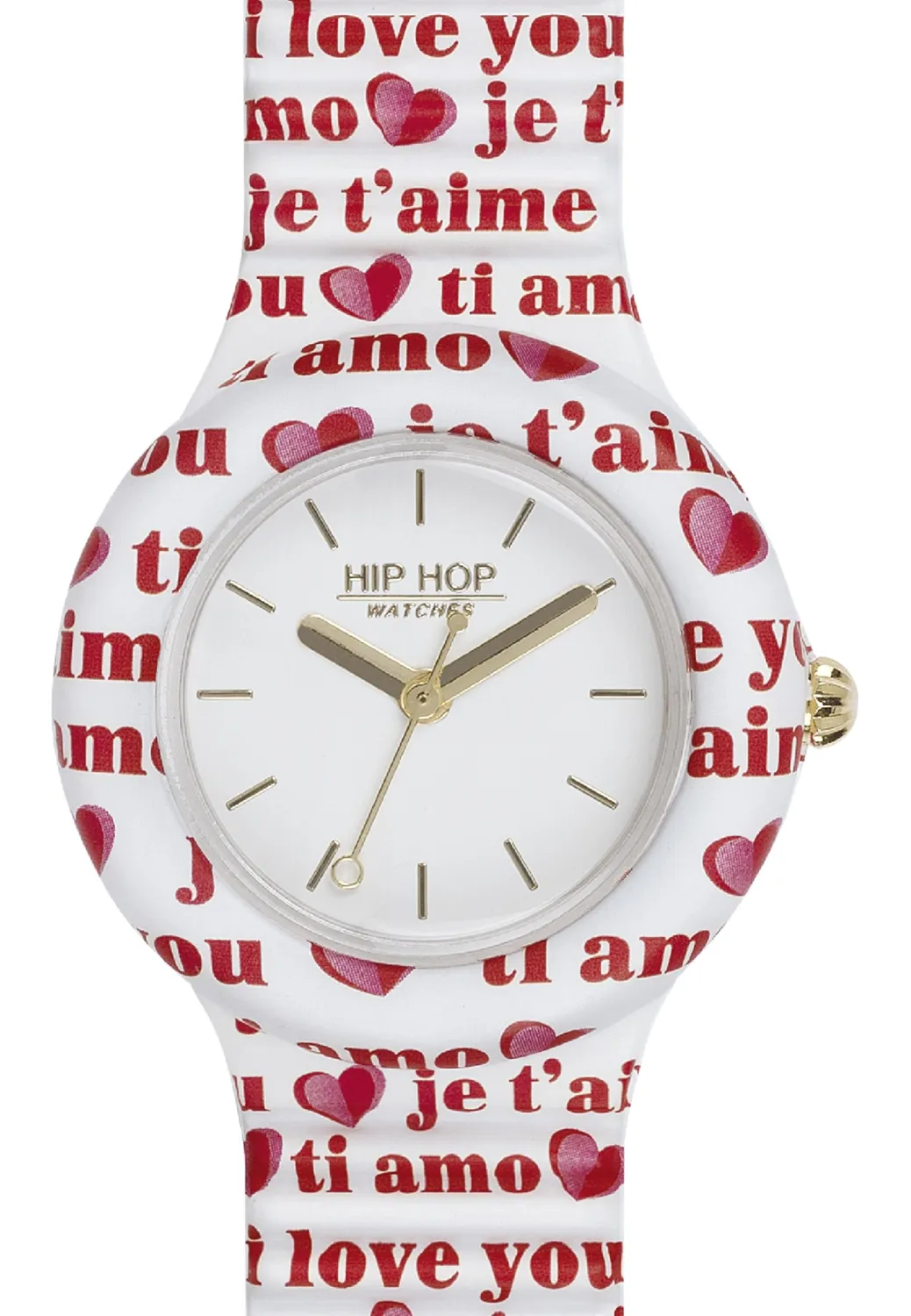 Hip Hop Solo Tempo Heart Love orologio donna bianco