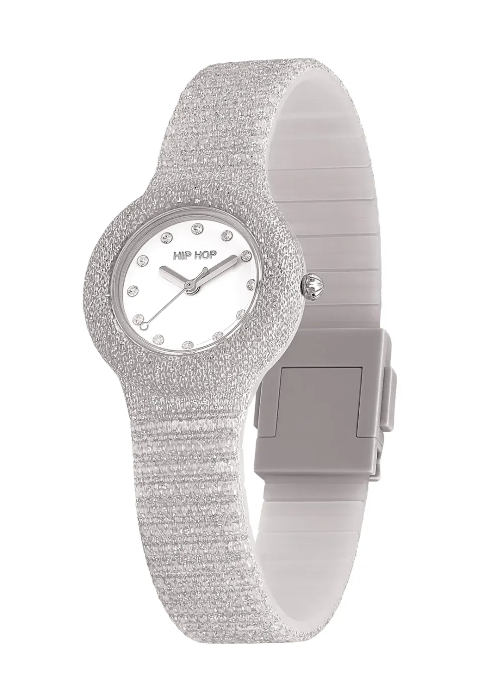Hip Hop Shimmer Crush orologio donna nero lurex 32 mm