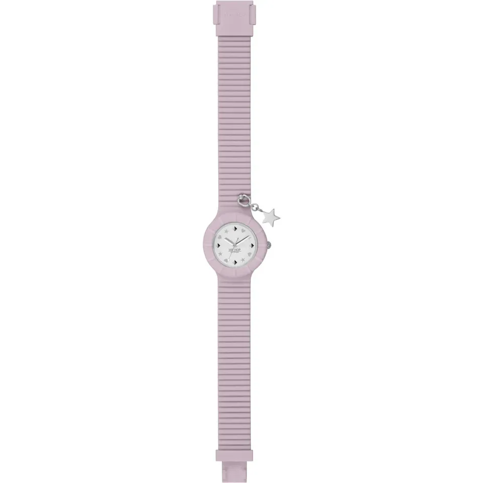 Hip Hop Piecing orologio donna bianco charm acciaio