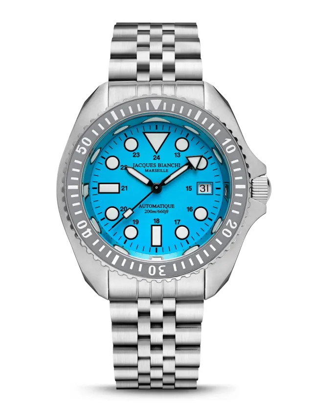 Jacques Bianchi JB200 Aquastrike Bleue orologio automatico 42 mm