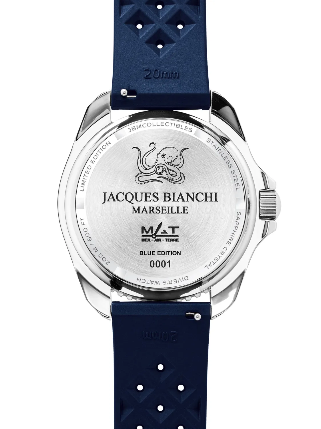 Jacques Bianchi JB200 Poulpro orologio automatico blu 42mm