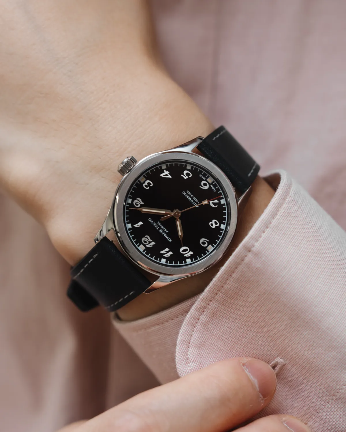 Kiwame Tokyo Kurotsuki orologio nero 38mm automatico