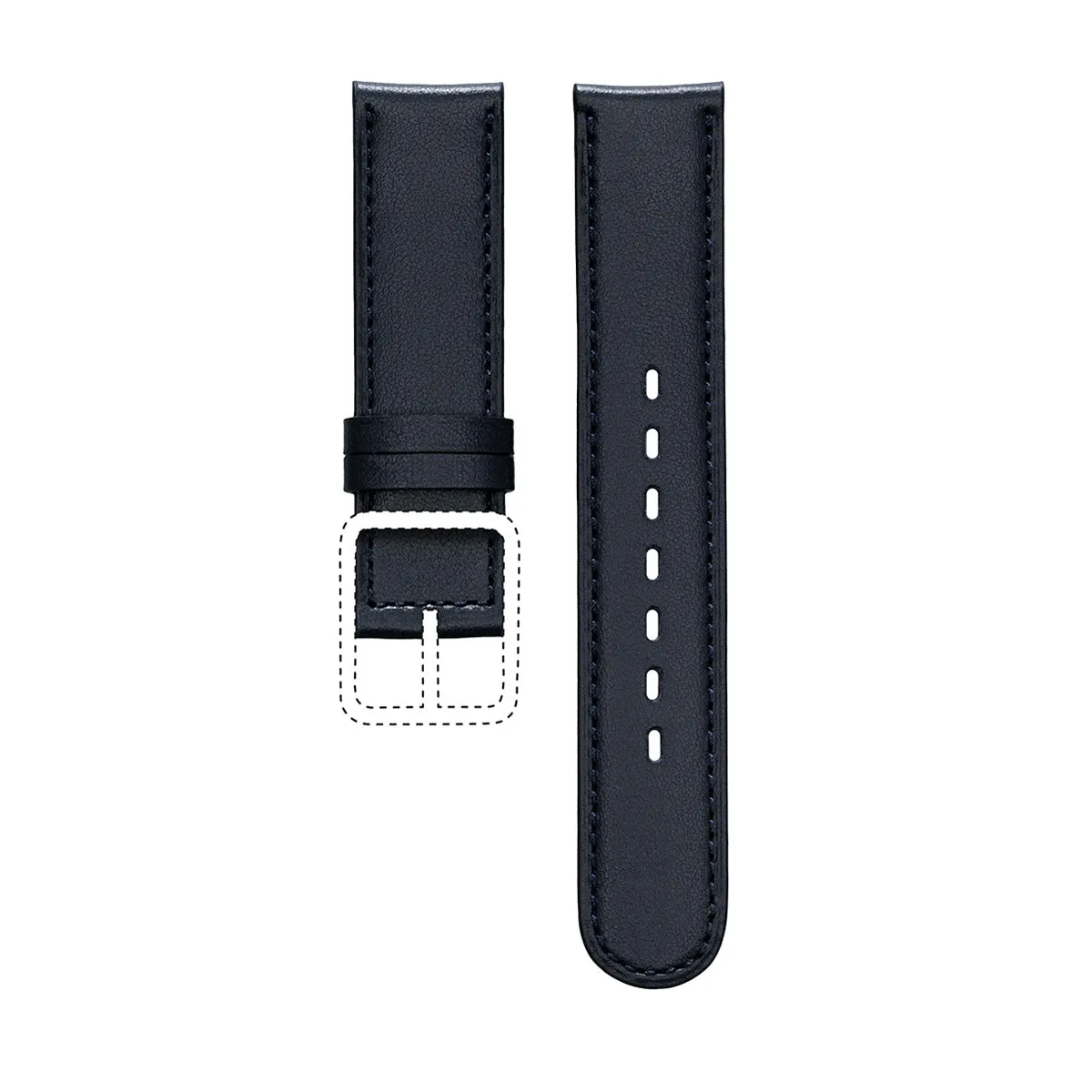 Ressence Type 1 Type 8 cinturino pelle liscia nera 20mm