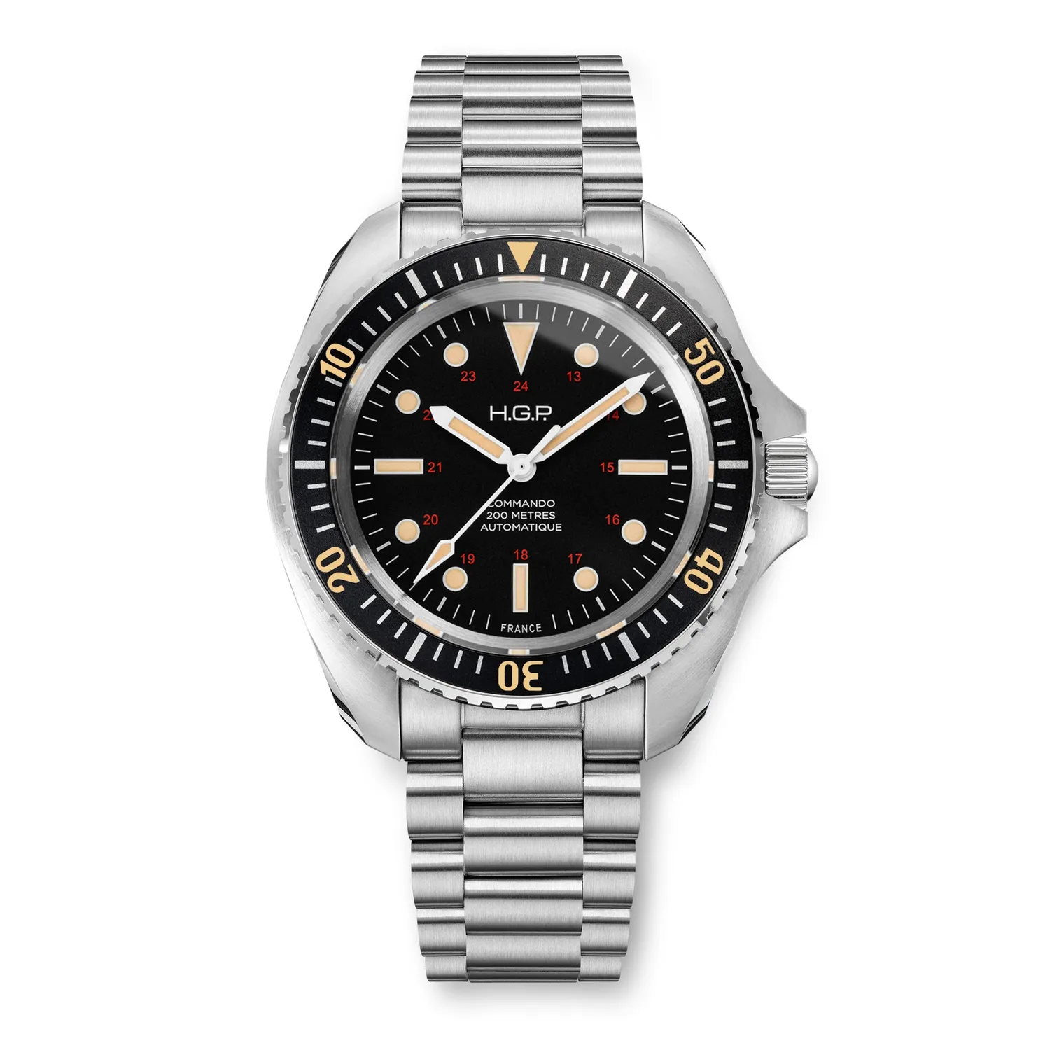 H.G.P. Diver 200M Automatic Commando Orologio Automatico Gomma