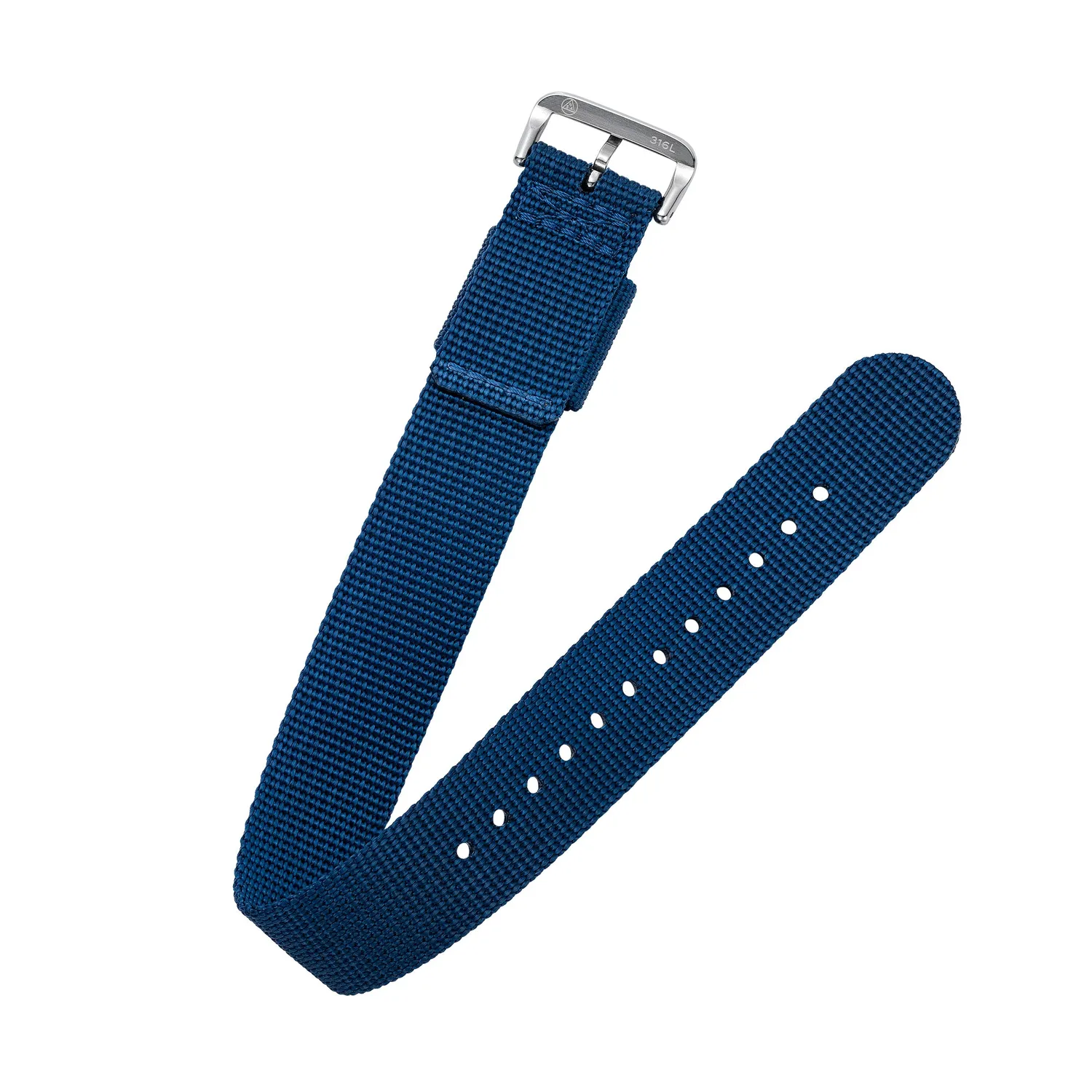 H.G.P. NSA cinturino orologio nylon blu 20 mm
