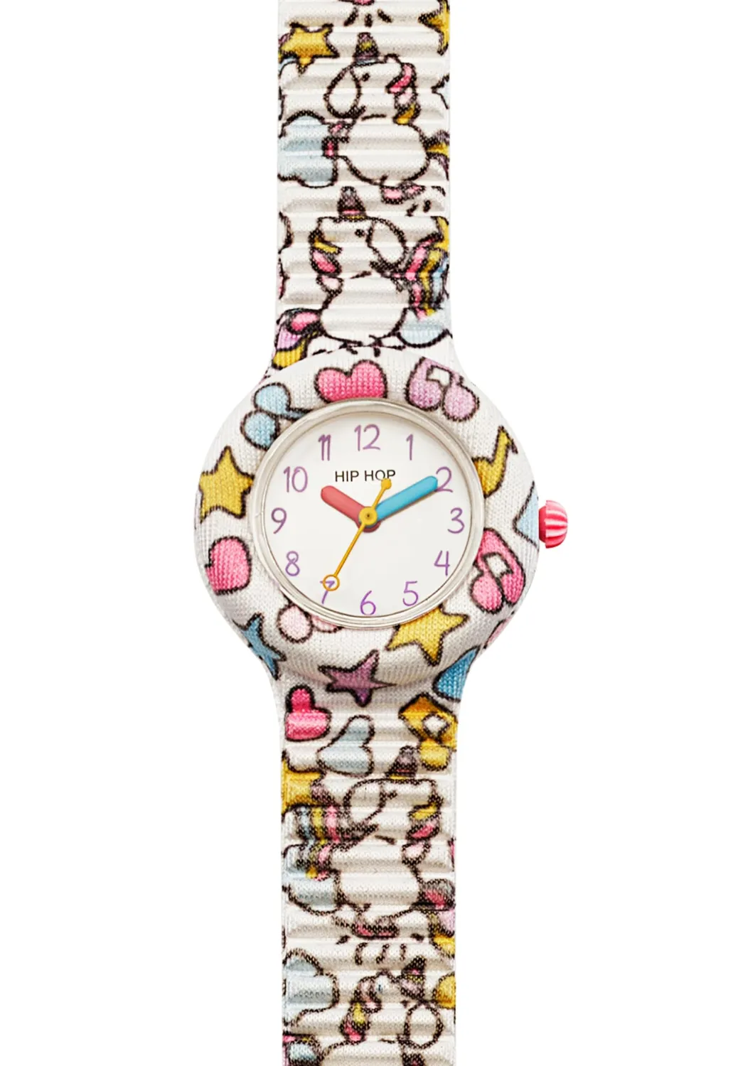 Hip Hop Kids Fun Rainbow Unicorn orologio bambina silicone
