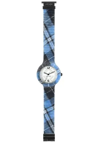 Hip Hop X Man HWU0378 orologio uomo blu tartan quarzo