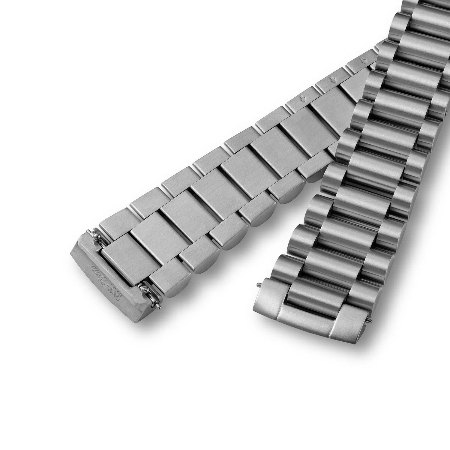 NSA 980 bracciale orologio acciaio 20 mm spazzolato