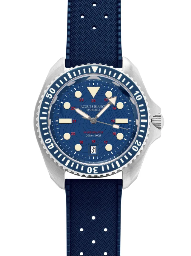Jacques Bianchi JB200 Marégraphe orologio automatico blu
