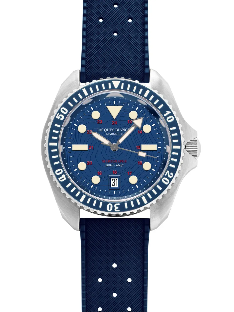 Jacques Bianchi JB200 Marégraphe orologio automatico blu