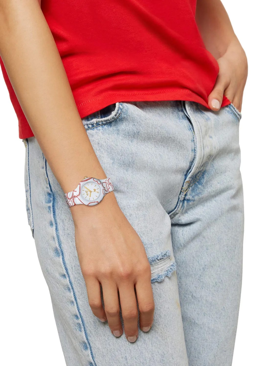 Hip Hop Hero 32 orologio donna silicone stampato