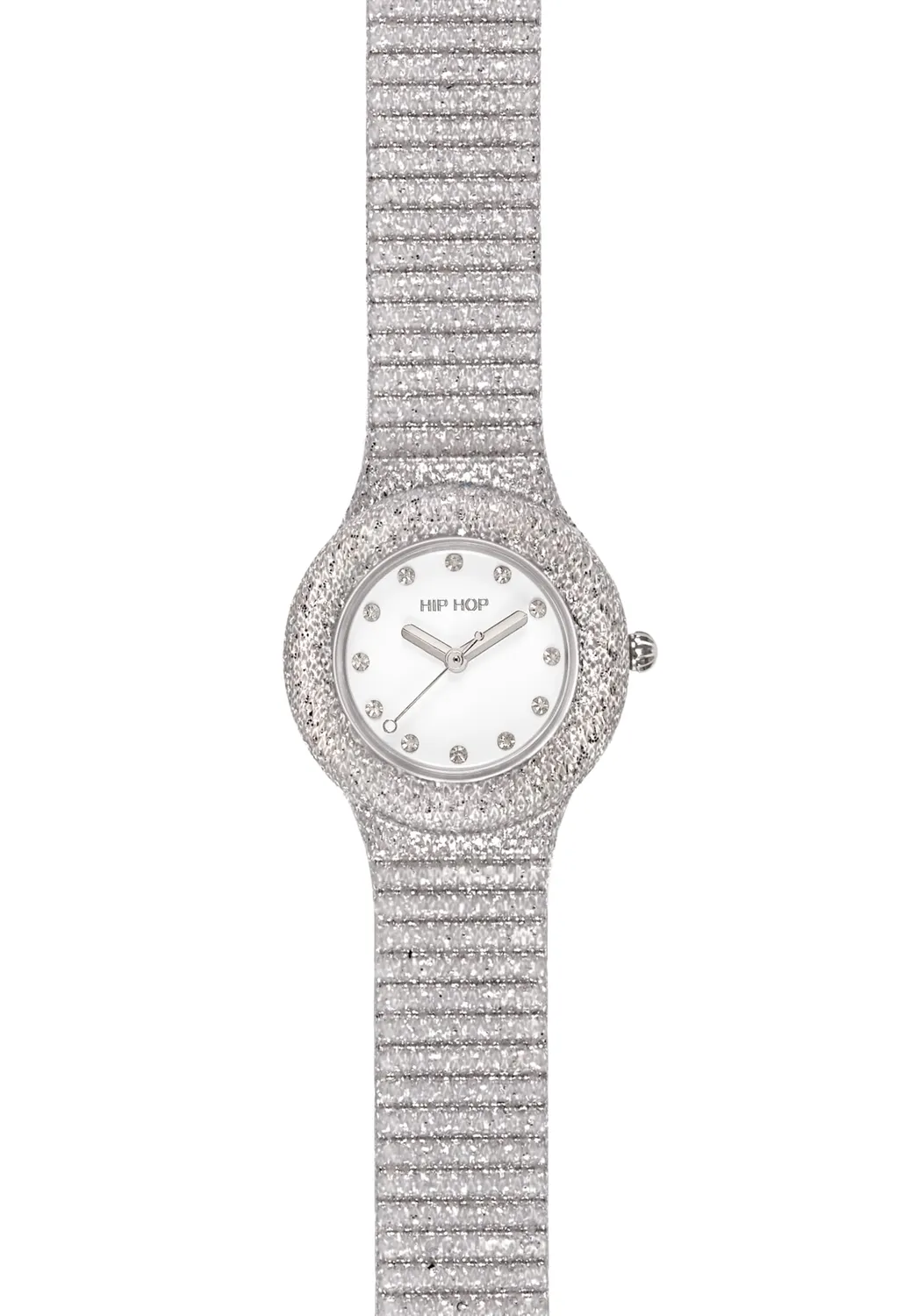 Hip Hop Shimmer Crush orologio donna nero lurex 32 mm