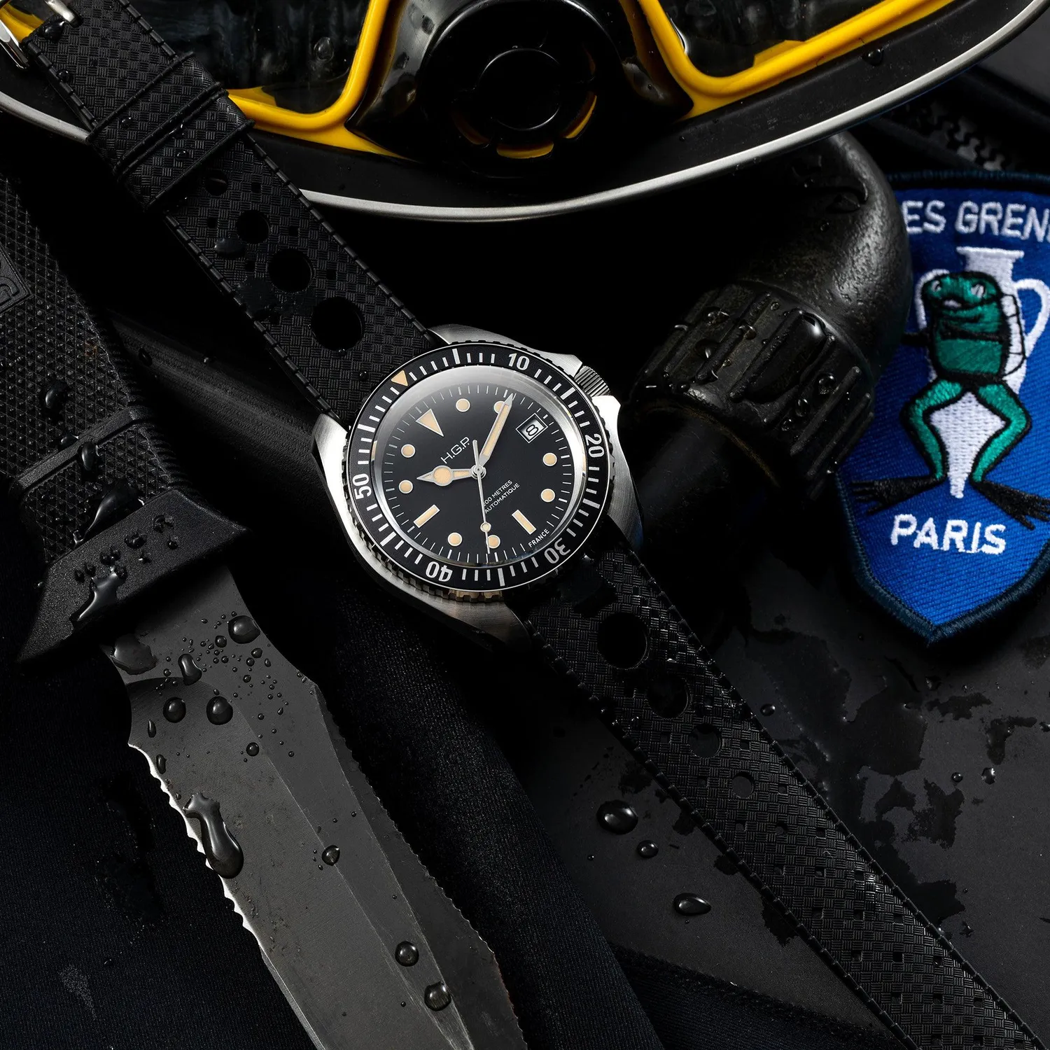 H.G.P. Diver 200M Automatic orologio 42 mm nero