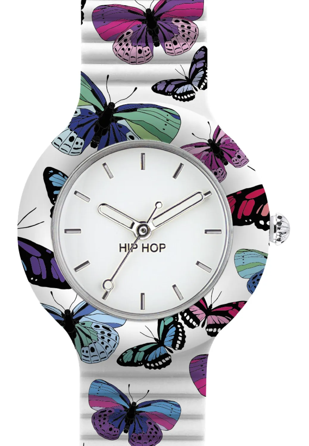 Hip Hop Animals Addicted Butterfly orologio donna multicolor