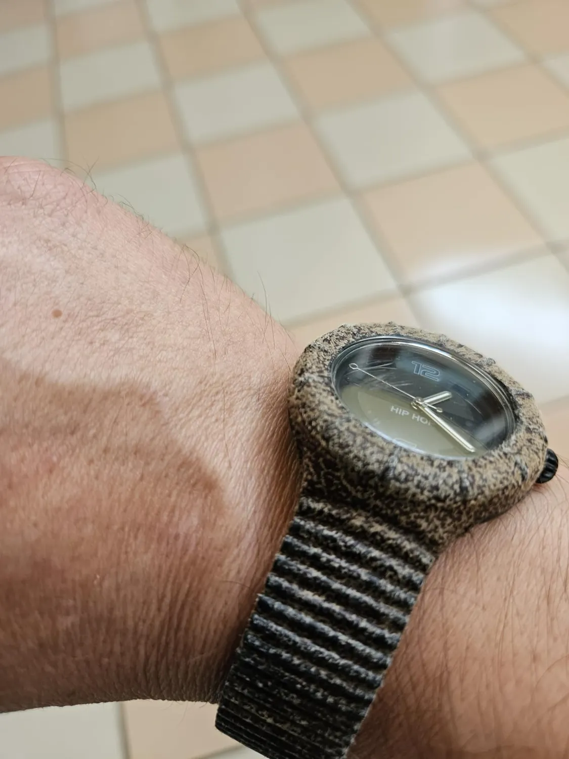Hip Hop X Man orologio uomo nero silicone tessuto