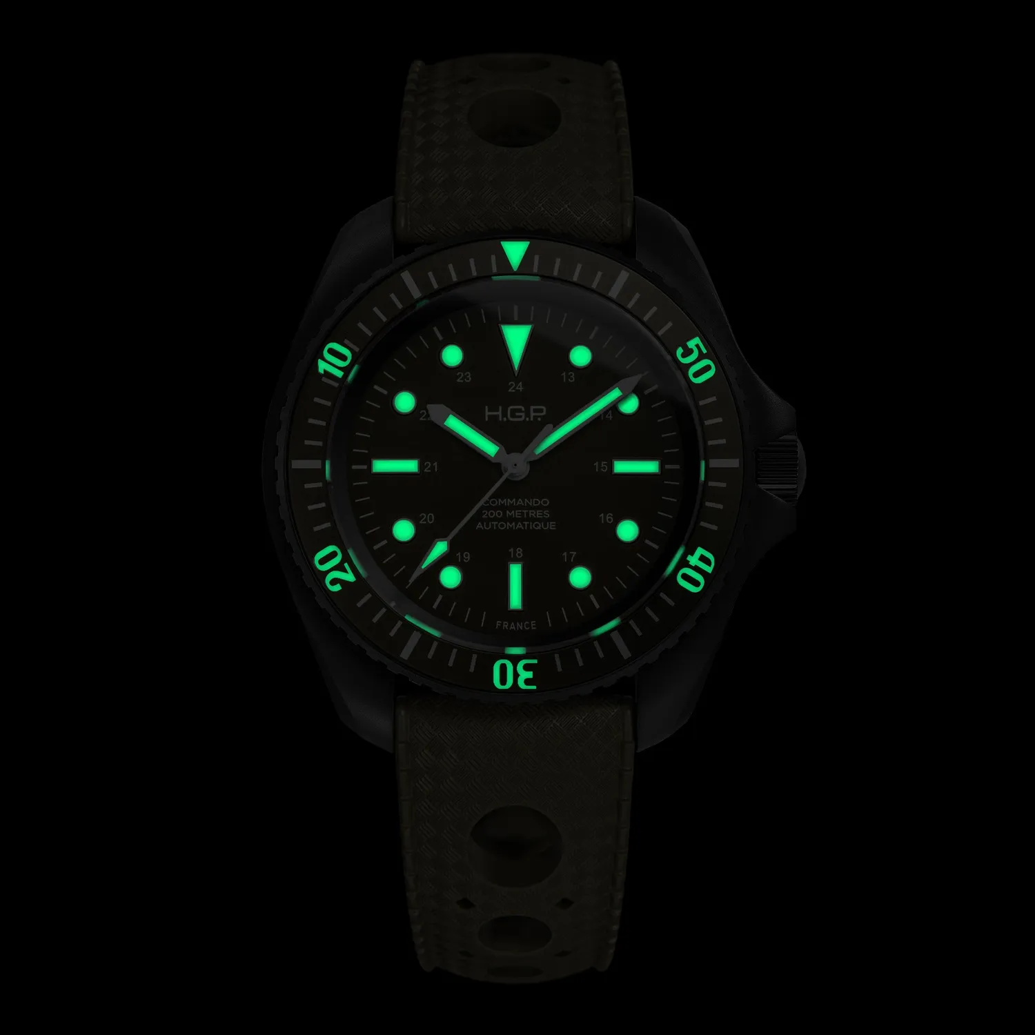 H.G.P. Diver Commando orologio automatico verde PVD