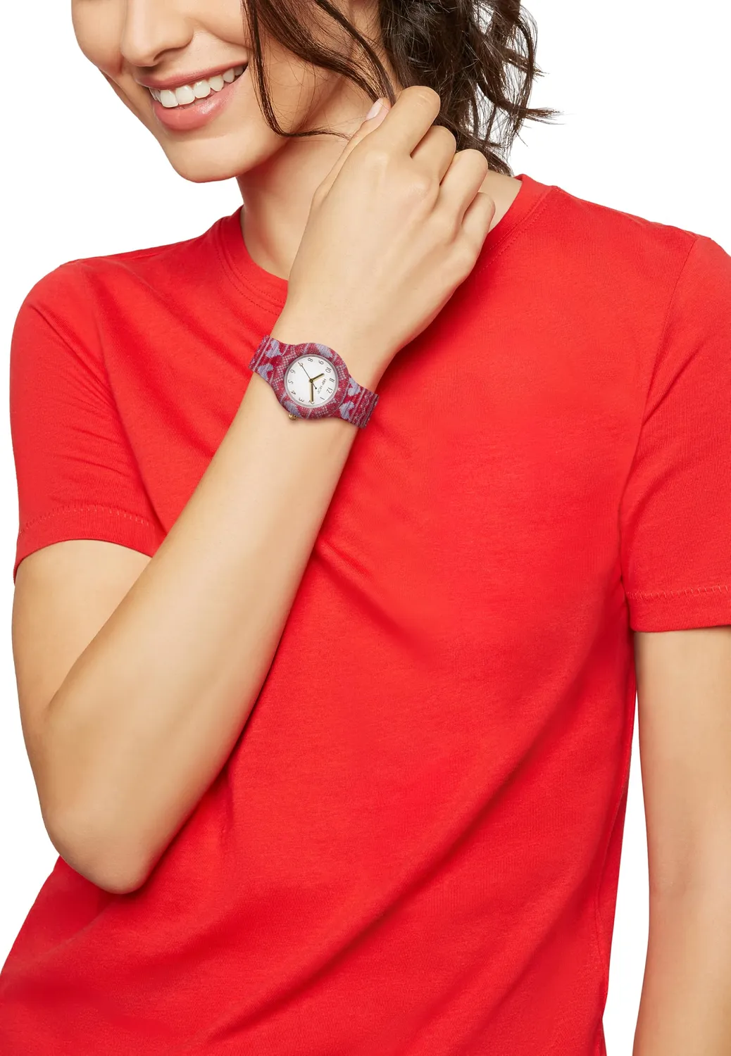 Hip Hop Love Me Yes Cuori orologio donna rosso 32 mm