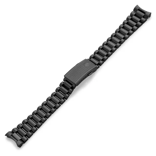 H.G.P. NSA 844 bracciale 3 maglie PVD nero 20 mm