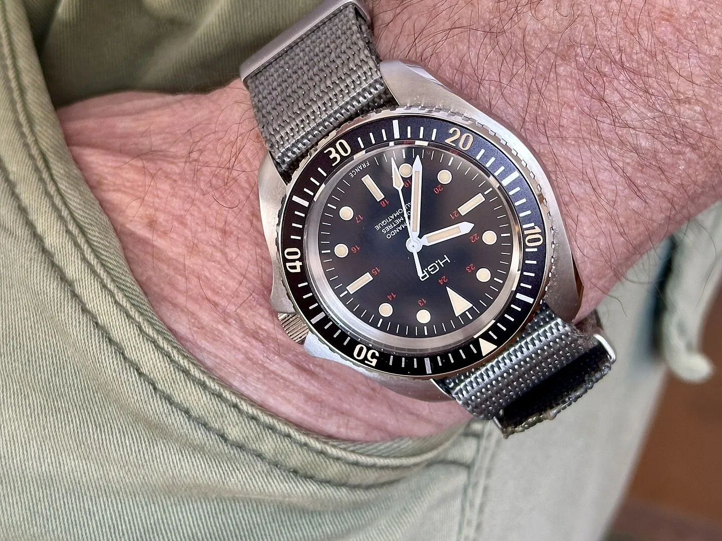 H.G.P. Diver 200M Automatic Commando Orologio Automatico Gomma
