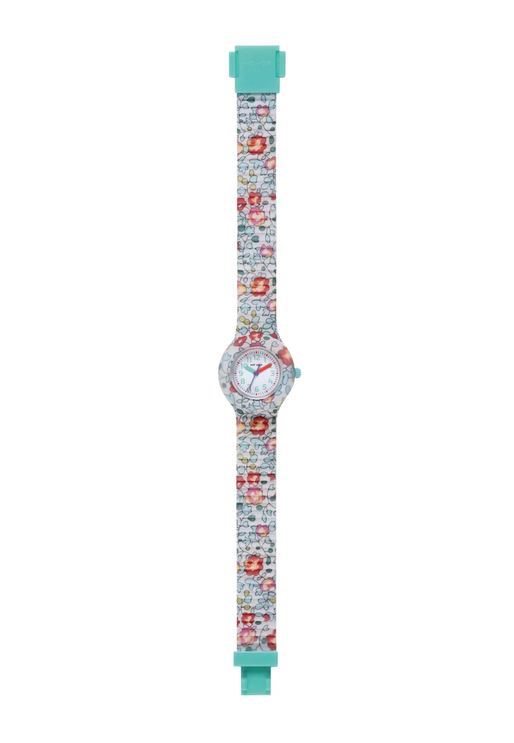 Hip Hop Flower Power orologio bambina verde tessuto 28 mm