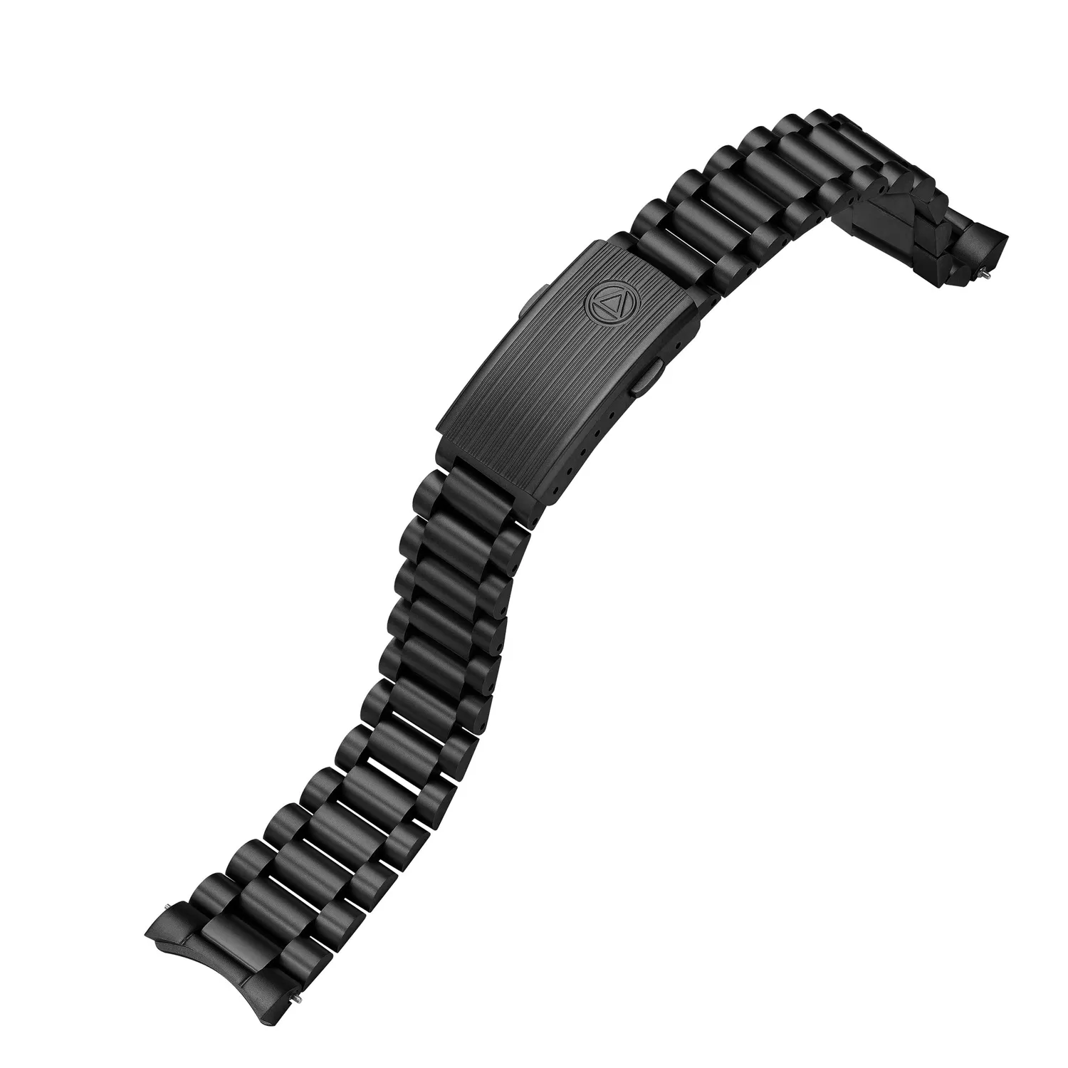 H.G.P. NSA 844 bracciale 3 maglie PVD nero 20 mm