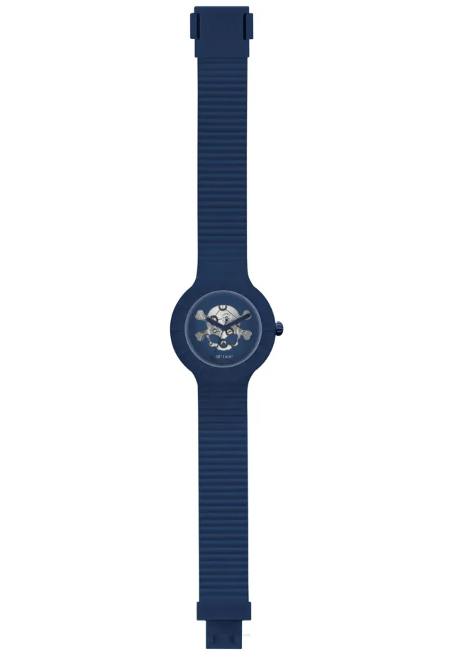 Hip Hop X Man HWU0466 orologio uomo silicone blu skull