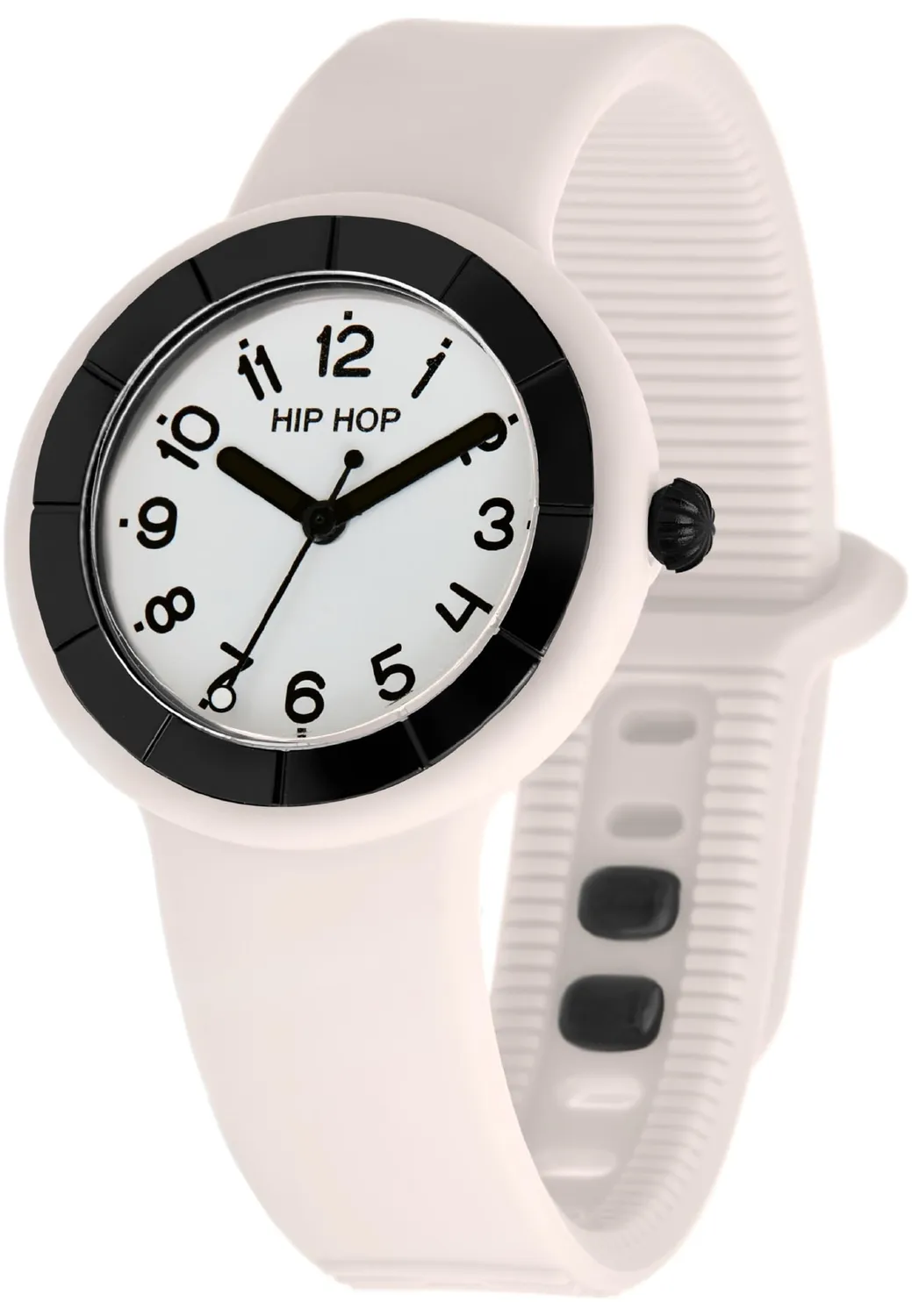 Hip Hop Hero.Dot Yang orologio donna beige silicone 34 mm
