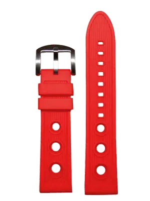 Ritmo Mundo 9221R cinturino gomma rosso 23mm