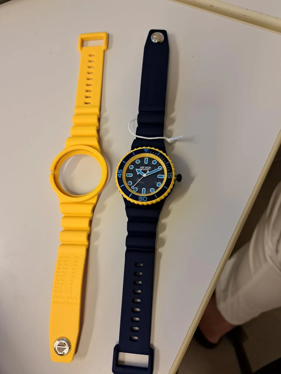 Hip Hop Master orologio uomo silicone giallo 41 mm