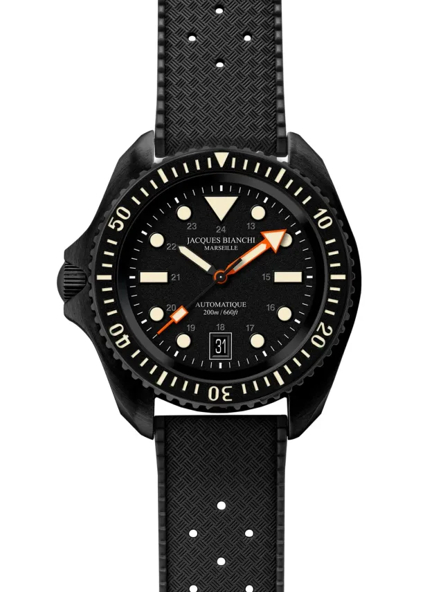 Jacques Bianchi JB200 Headmark orologio da polso nero PVD 100 pezzi