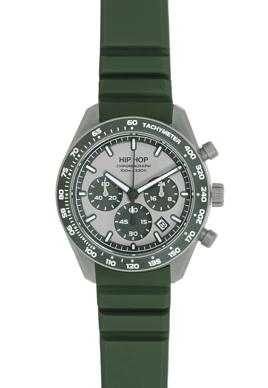 Hip Hop X Man HWU1346 orologio uomo cronografo verde