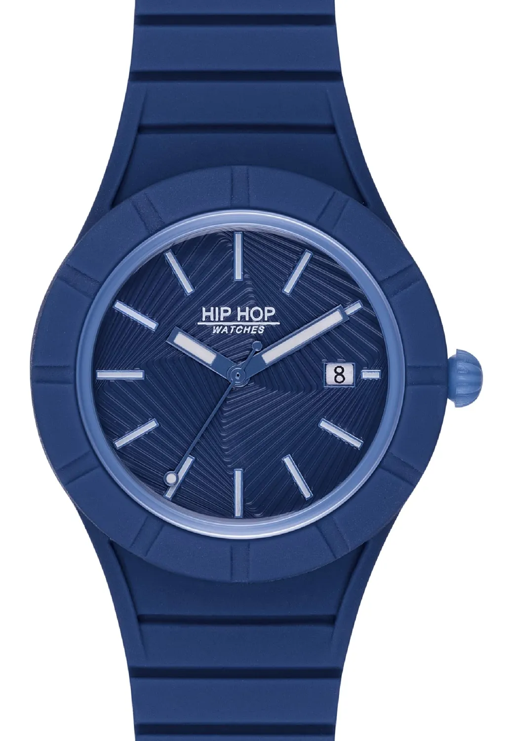 Hip Hop X Man HWU1077 orologio uomo blu silicone 42 mm