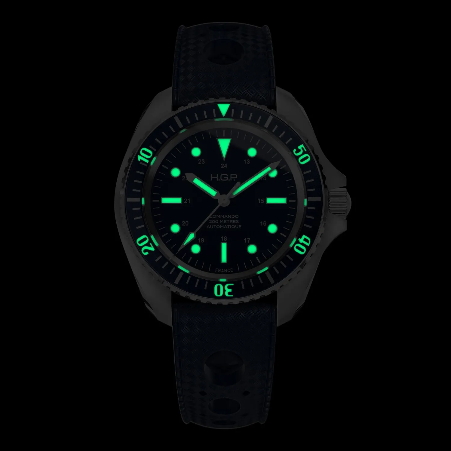 H.G.P. Diver Commando orologio automatico 42 mm blu