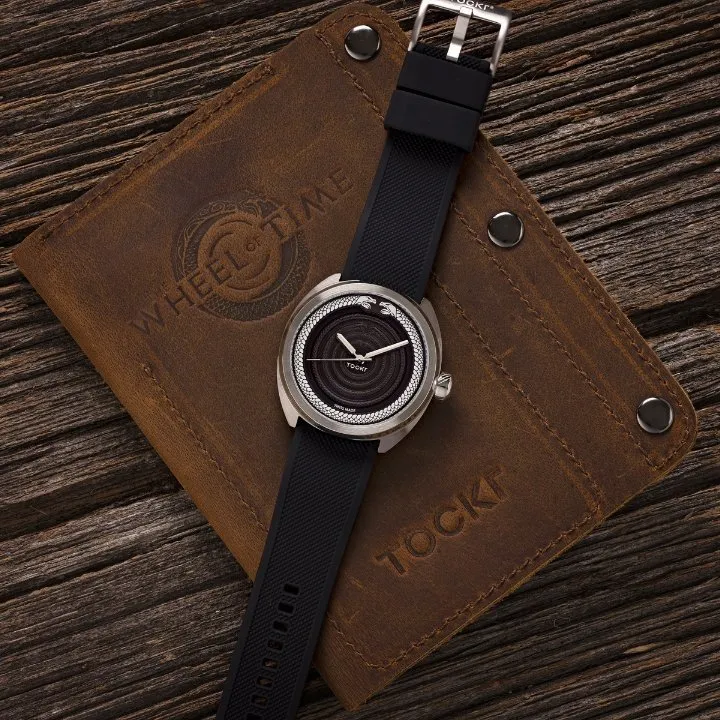 Tockr The Wheel of Time orologio nero quarzo 42mm