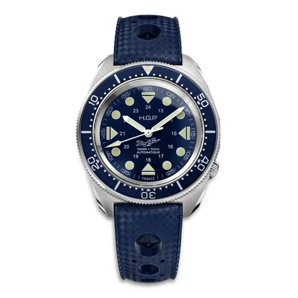 H.G.P. Diver 300M Automatic Commando orologio diver blu acciaio