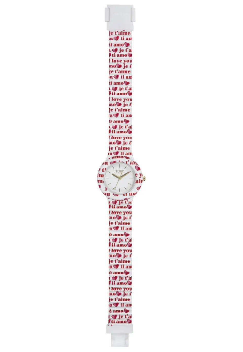 Hip Hop Solo Tempo Heart Love orologio donna bianco