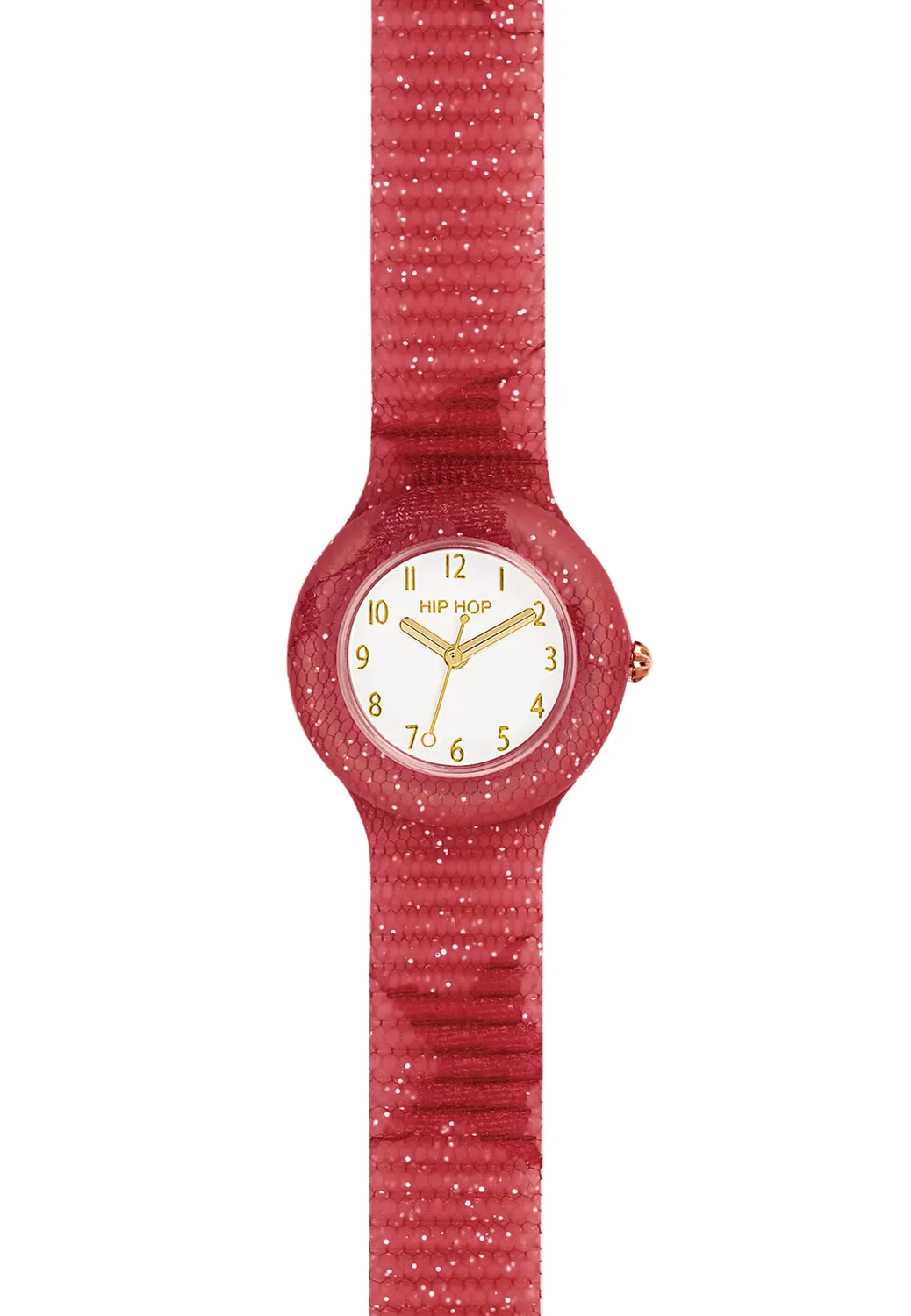 Hip Hop Lace orologio donna rosso silicone 32 mm