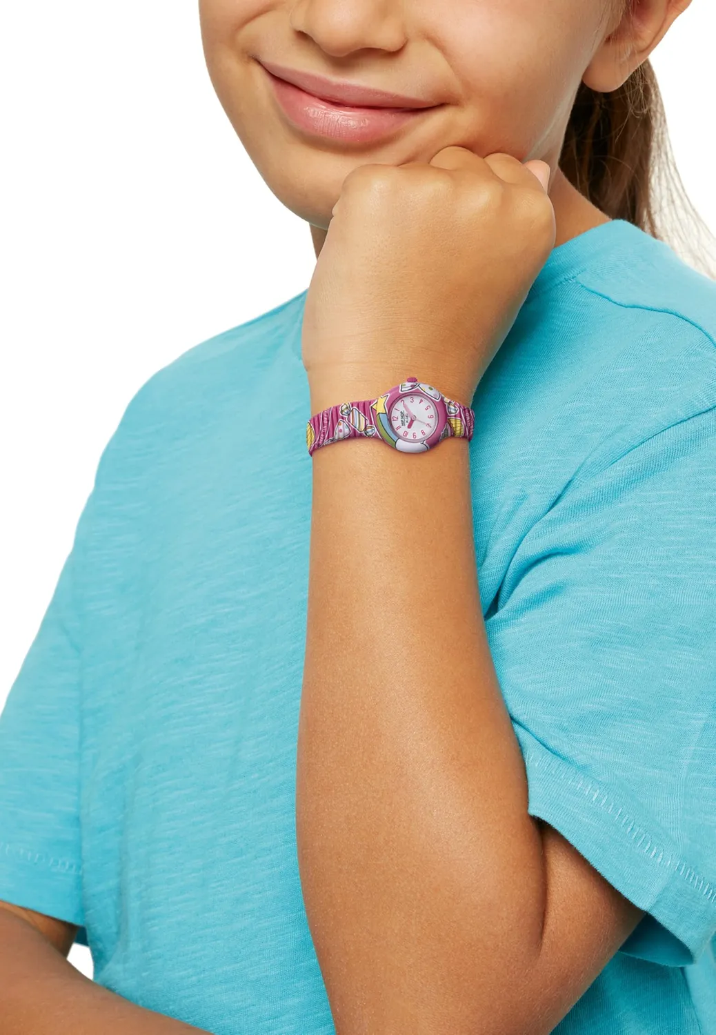 Hip Hop Kids Fun orologio bambina candy silicone rosa