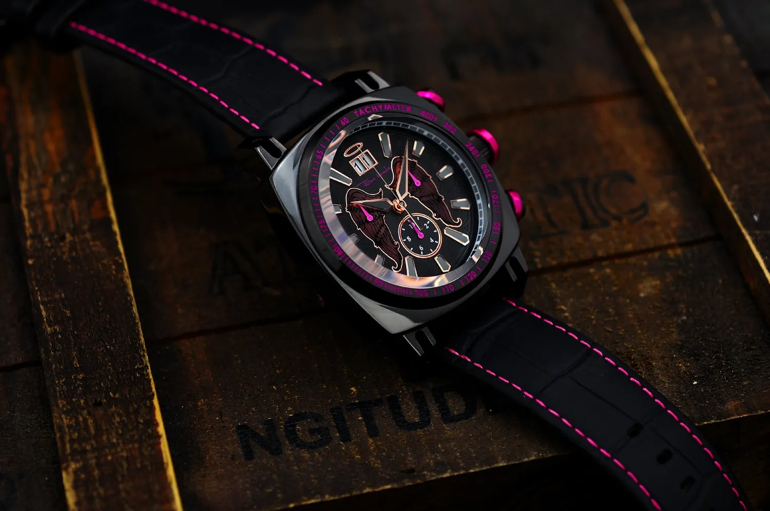Ritmo Mundo Racer 2221-19 Wings orologio cronografo 44mm nero
