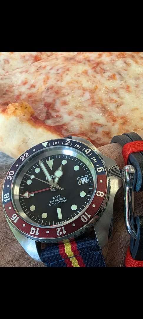 H.G.P. NSA cinturino pelle marrone 20 mm acciaio