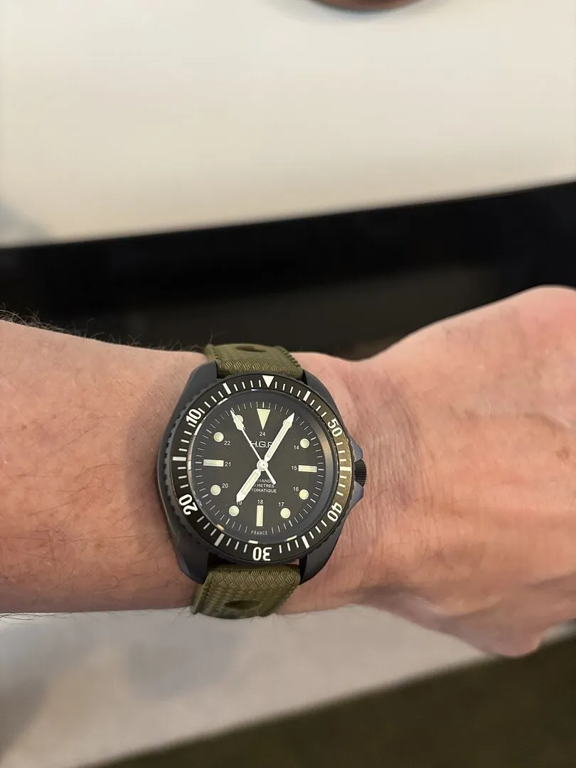 H.G.P. Diver Commando orologio automatico verde PVD